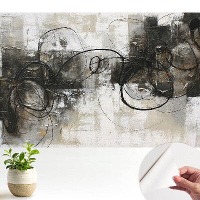 Modern tapéta absztrakt mintával és elegáns részletekkel