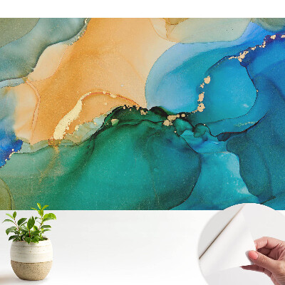 Modern tapéta absztrakt színátmenetekkel és formákkal