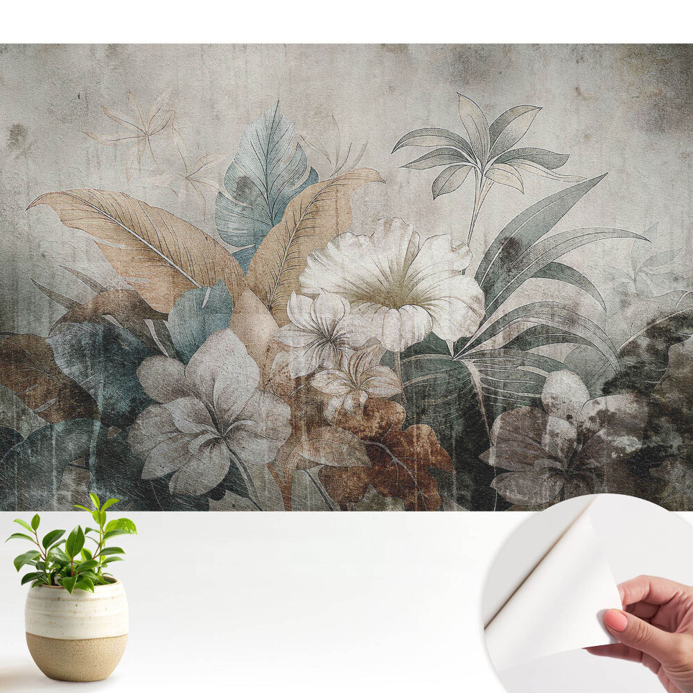 Öntapadós tapéta Rusztikus virágos álomkompozíció