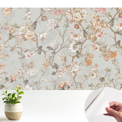 Tapéta Klasszikus pasztell virágmotívum