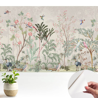 Tapéta egzotikus kert klasszikus romantikus stílusban