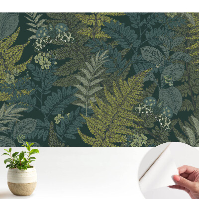 Öntapadó tapéta Levelek és pillangók klasszikus stílusban