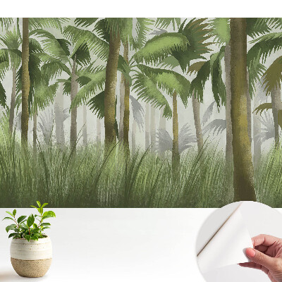 Tapéta egzotikus trópusi növényzettel