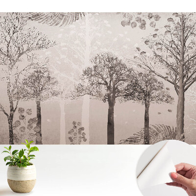 Öntapadós tapéta nyugtató erdei tájjal