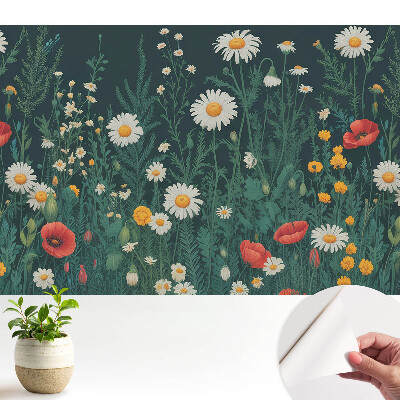 Tapéta virágos rét nyári hangulattal