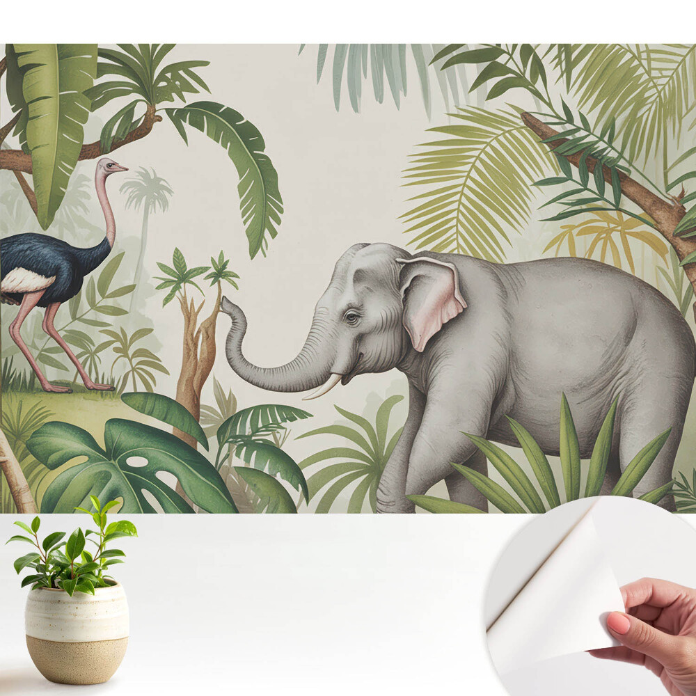 Dekor tapéta A természet egzotikuma klasszikus stílusban