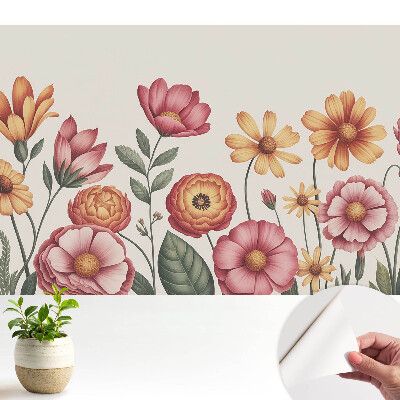 Tapéta virágos mintával klasszikus stílusban