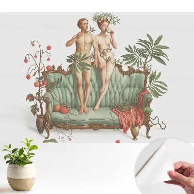 Dekor tapéta klasszikus szimmetriás, szürrealista mintával