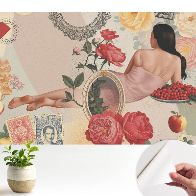 Öntapadó tapéta Romantikus virágkötészet