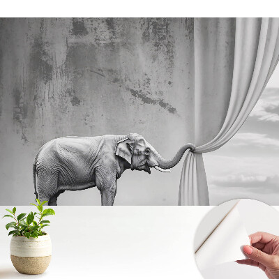 Tapéta szürreális világgal és elefántmotívummal