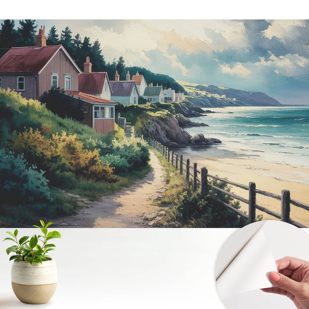 Öntapadó tapéta Tengerparti idill, hangulatos és bájos