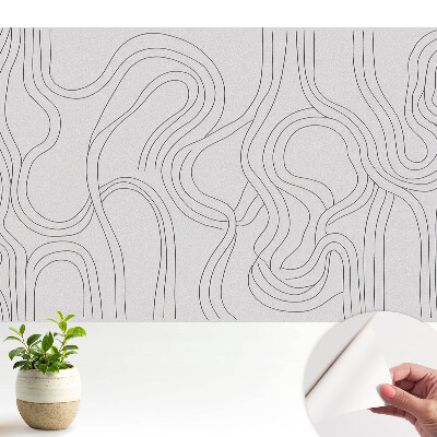 Modern tapéta absztrakt, organikus vonalakkal