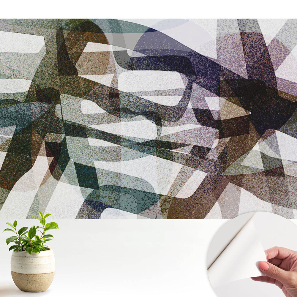 Öntapadó tapéta Energikus ívek és vonalak az absztrakcióban