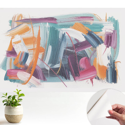 Öntapadós tapéta színes, energikus absztrakt mintával