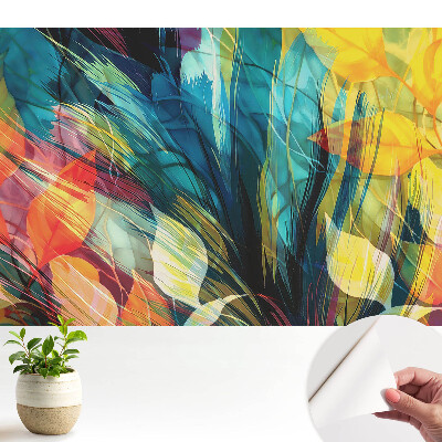 Dekor tapéta Színes levél absztrakció