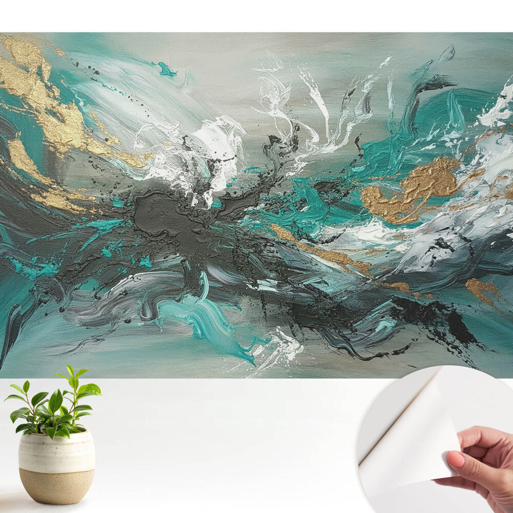 Tapéta Egy absztrakt, energiával teli színkompozíció