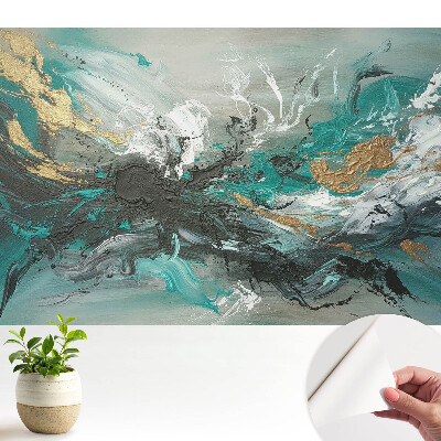 Tapéta absztrakt, energiával teli színkompozícióval