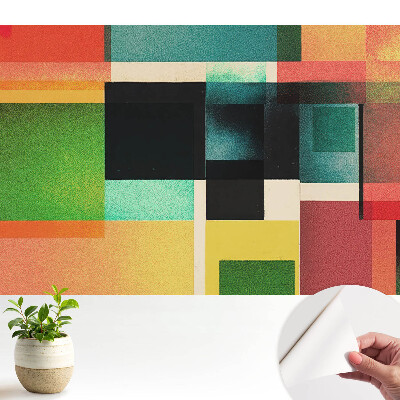 Öntapadós tapéta színes geometriai mintával
