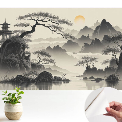 Öntapadós tapéta falra Ködös keleti táj