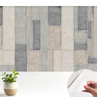 Tapéta Bézs és szürke árnyalatú téglalapok