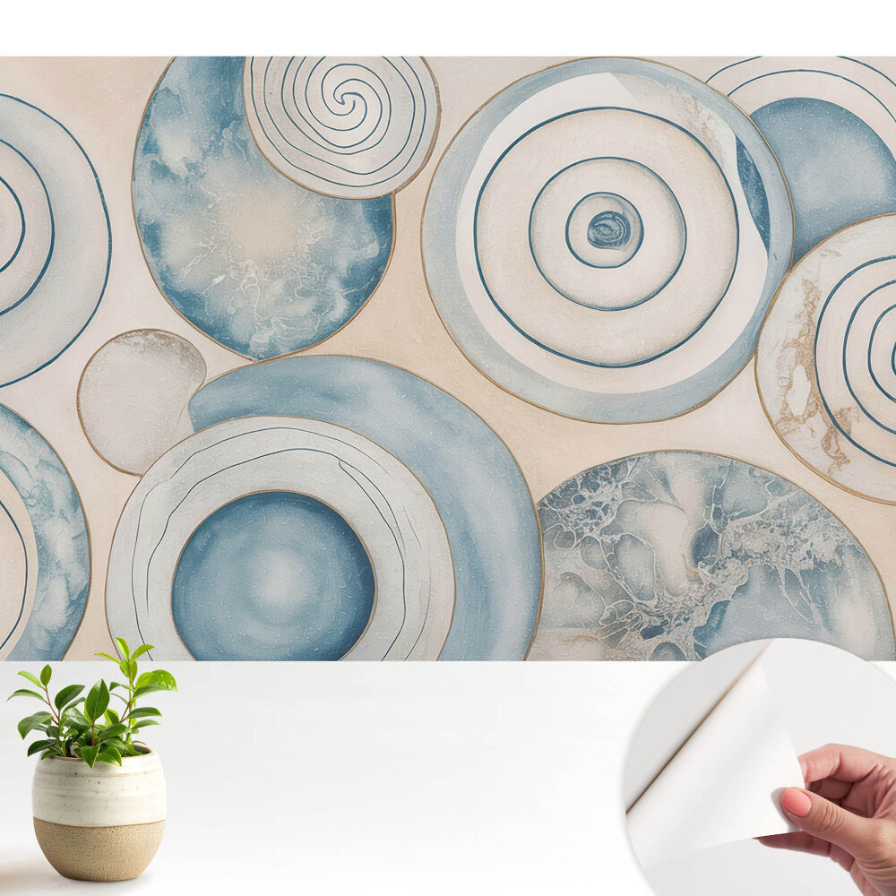 Öntapadós tapéta Kék spirálok modern absztrakció