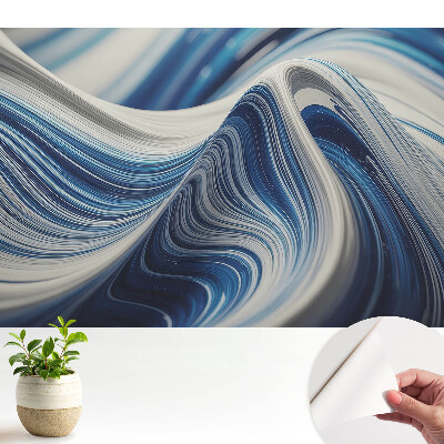 Öntapadó tapéta Kék hullámok absztrakt