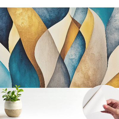 Öntapadós tapéta színes hullámok mintával a modern stílus jegyében