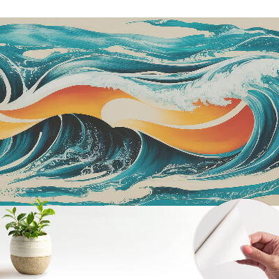 Öntapadós tapéta Absztrakt energiaóceán mintával