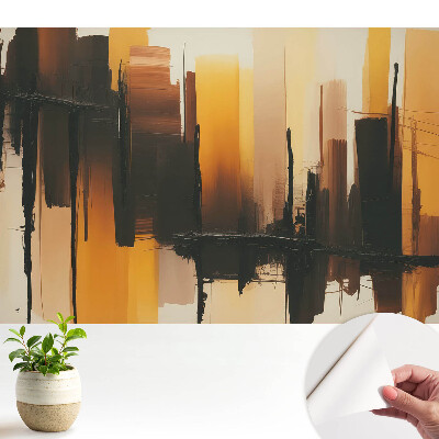 Tapéta függőleges csíkok és absztrakt minta