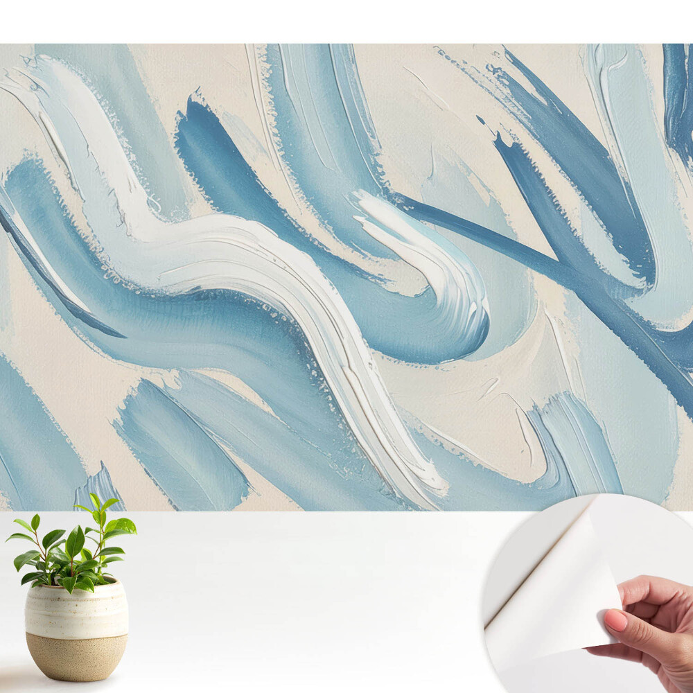 Öntapadó tapéta Kék csíkok absztrakt háttér