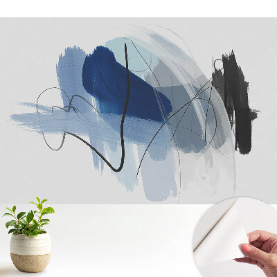 Tapéta absztrakt vonalakkal és színekkel modern stílusban