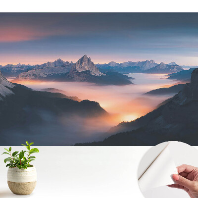 Öntapadós tapéta „A hegyi táj varázsa”