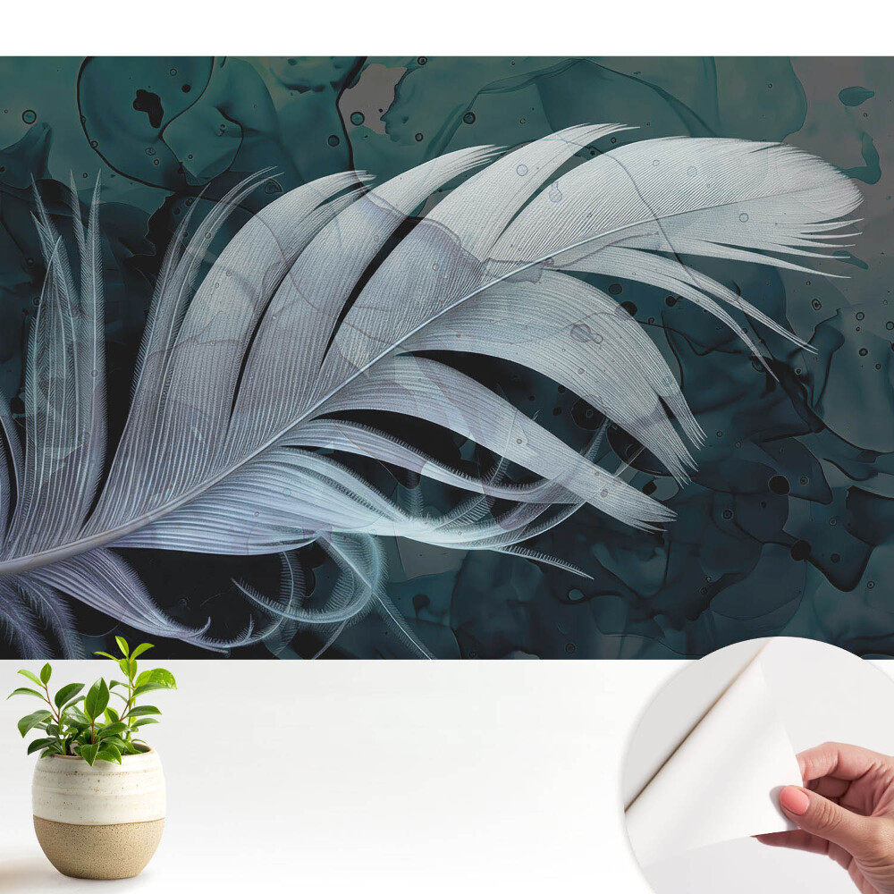 Dekor tapéta Egy finom toll absztrakt háttéren