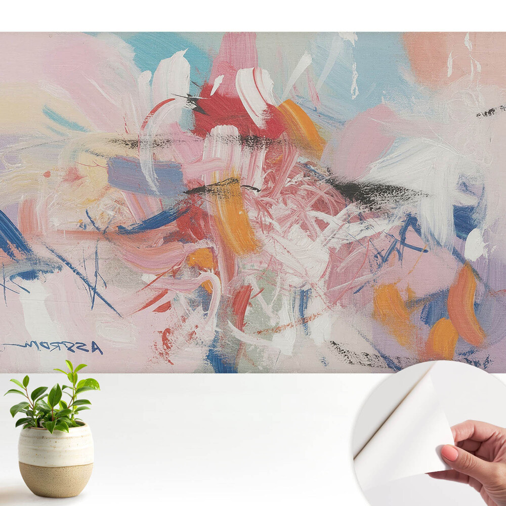 Dekor tapéta Színes absztrakt ecsetvonások