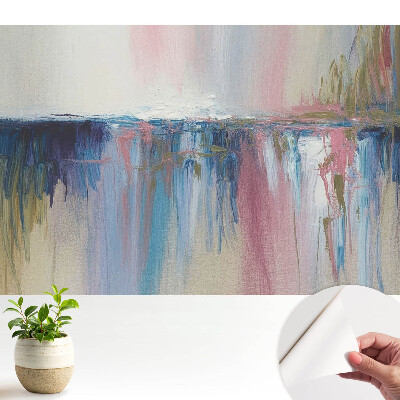 Öntapadós tapéta absztrakt, színekből és formákból álló mintával