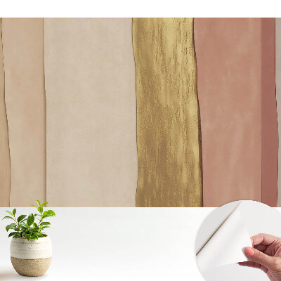 Modern tapéta Függőleges csíkok bézs és barna árnyalatokban