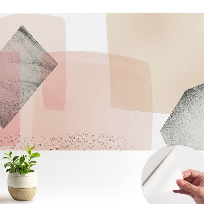Tapéta pasztell formák finom geometriájával
