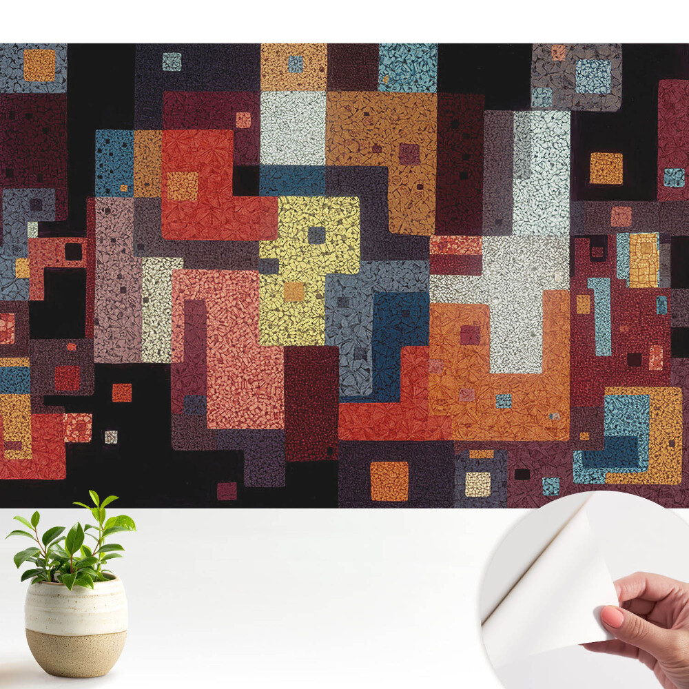 Öntapadós tapéta Színes geometrikus absztrakció