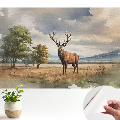 Dekor tapéta Szarvas őszi tájban