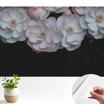 Romantikus virágmintás tapéta finom színekben