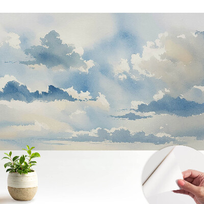 Modern tapéta a felhők festői harmóniájával