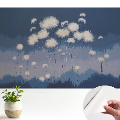 Dekor tapéta Pitypangok kék harmónia mintával