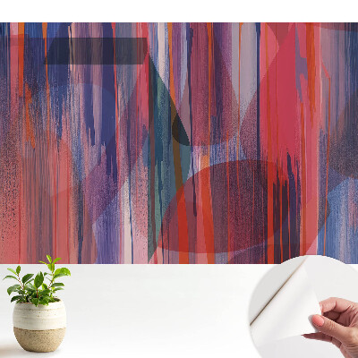Öntapadó tapéta színes absztrakt energiacsíkok mintájával