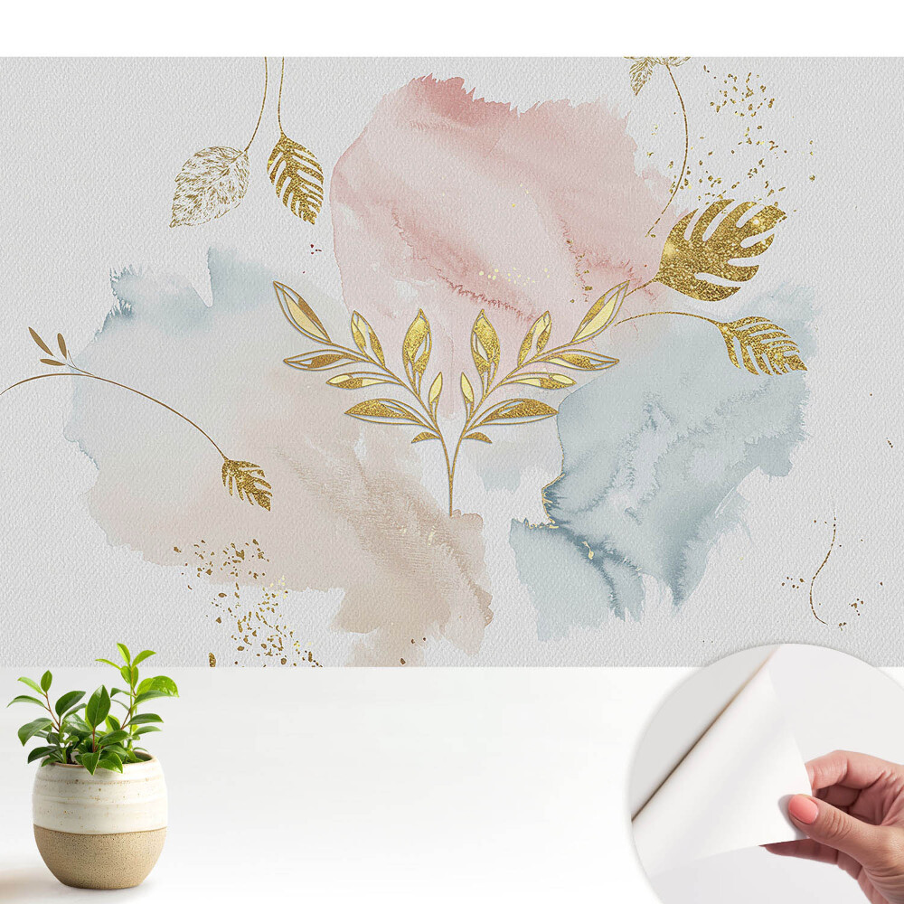 Modern tapéta Pasztell levelek finom eleganciája