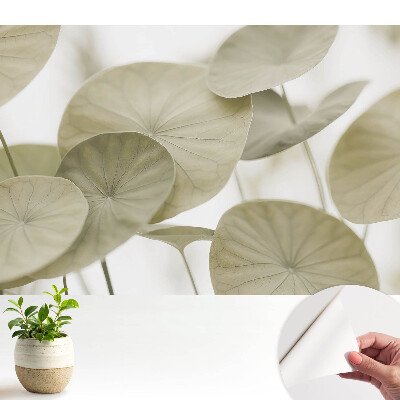 Modern tapéta levelek motívummal minimalista stílusban