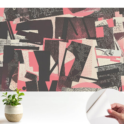 Öntapadós tapéta falra a színek és textúrák absztrakt káoszával