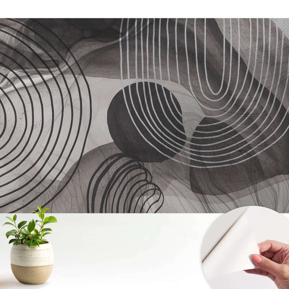 Tapéta Szürke geometriai kontrasztvonalak