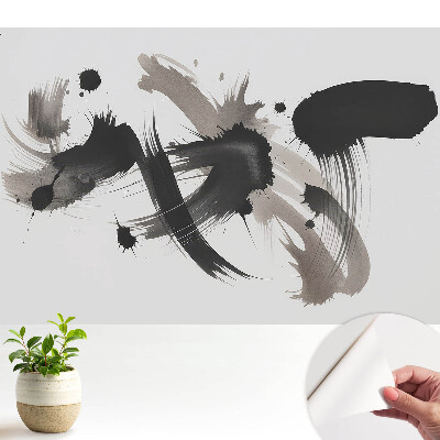 Modern tapéta kifejező, absztrakt, dinamikus ecsetvonásokkal