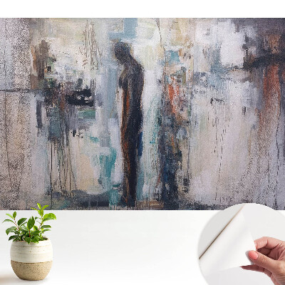 Dekor tapéta Absztrakt sziluett visszafogott színekben