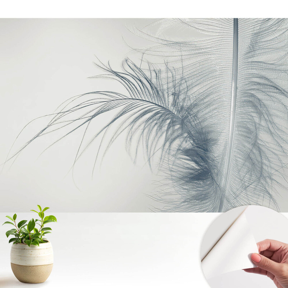Dekor tapéta A finom tollmotívum, könnyedség és harmónia